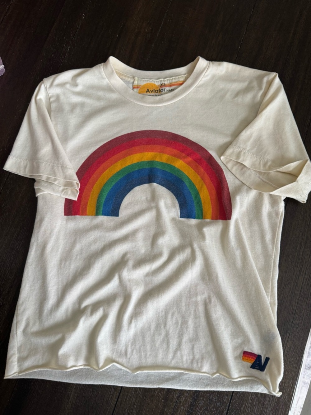 Aviator Nation Rainbow Baby Tee